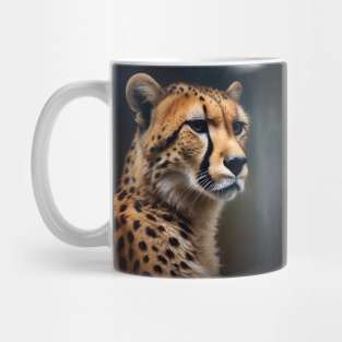 Oil Paint Hyperrealism, Amazing Zoo Cheetah Mug